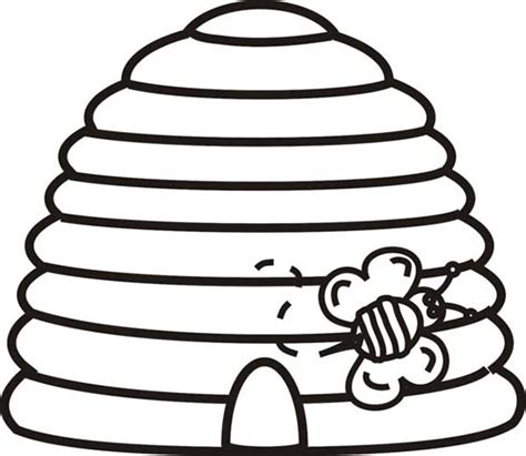 Beehive Outline - ClipArt Best