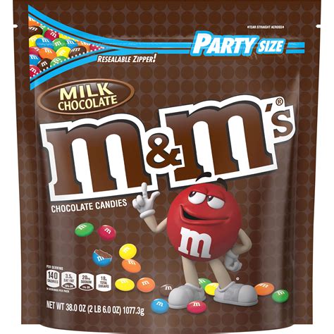 M&M's Milk Chocolate Candy, Super Bowl Party Size 38 oz. - Walmart.com ...