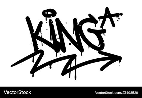 King graffiti tag Royalty Free Vector Image - VectorStock