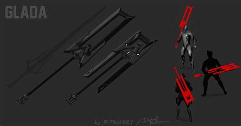 Warframe Melee Weapon Concept - GLADA by FlixandISi on DeviantArt