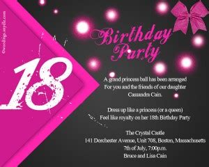 18th Birthday Party Invitation Wording – Wordings and Messages