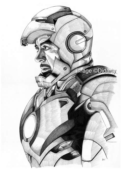 Iron Man Easy Sketch at PaintingValley.com | Explore collection of Iron ...