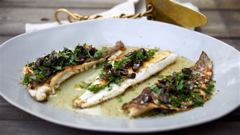 Grilled Branzino with Lemon and Olives — Elana Horwich