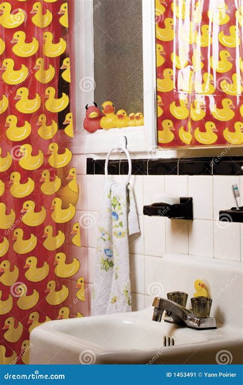 Rubber duck bathroom stock image. Image of rubber, sink - 1453491