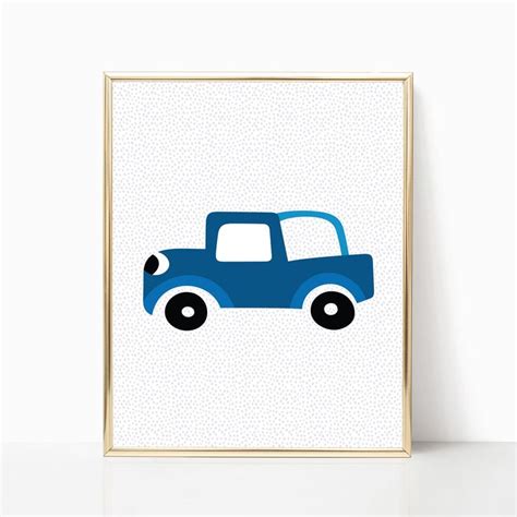 Car Print Set Vintage Car Prints Truck Wall Art Race Car - Etsy | Print ...