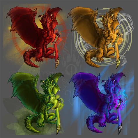 Elemental Dragon SALE by ElysianImagery on DeviantArt