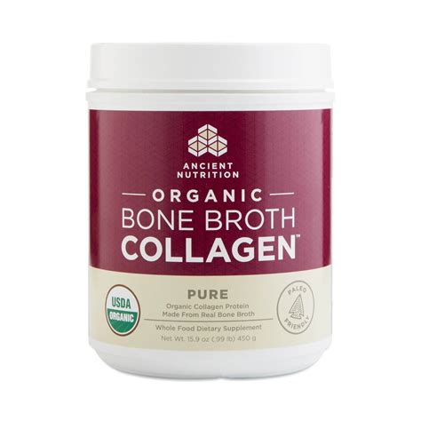 Ancient Nutrition Organic Bone Broth Collagen™ Pure Powder - Thrive Market