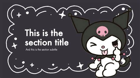 Free Kuromi PowerPoint Template - Prezentr