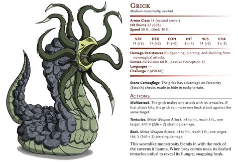 D&D Basic Monsters: Grick