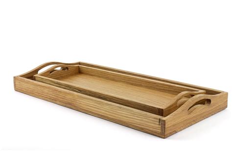 This listing is for ONE white oak serving tray. Make a great gift or perfect for servin ...