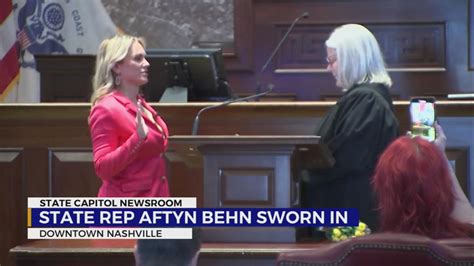 State Rep. Aftyn Behn sworn in