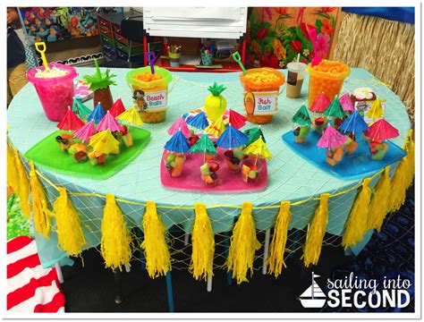 Classroom Beach Day! - Sailing into Second | Kids beach party, Indoor beach party, Beach day