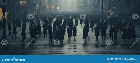 Crowd of People Walking on City Street Stock Image - Image of emotion, woman: 286940925