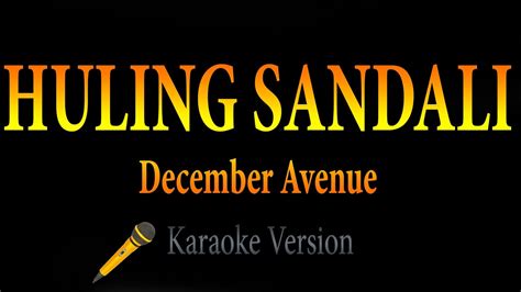 December Avenue - Huling Sandali (Karaoke) - YouTube