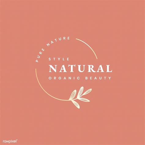 Organic beauty product logo design vector | free image by rawpixel.com / wan | Beauty logo ...