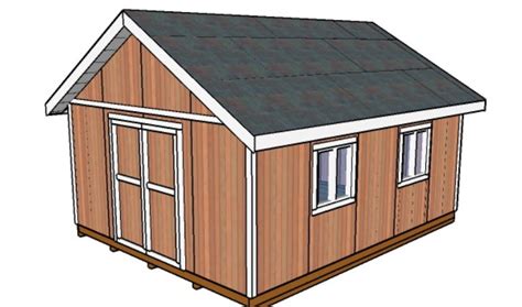 16x20 Shed Plans | HowToSpecialist - How to Build, Step by Step DIY Plans