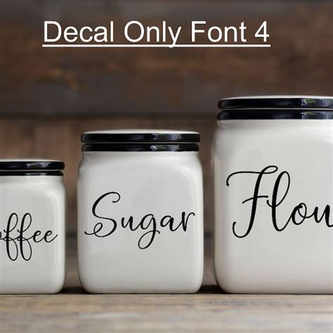 Canister Labels - Etsy