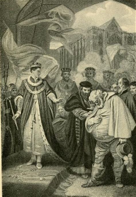 Falstaff with King Henry (2 Henry IV 5.5). From The story of English ...