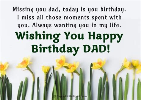 50+ Happy Birthday Dad in Heaven Wishes, Messages & Quotes | Happy ...