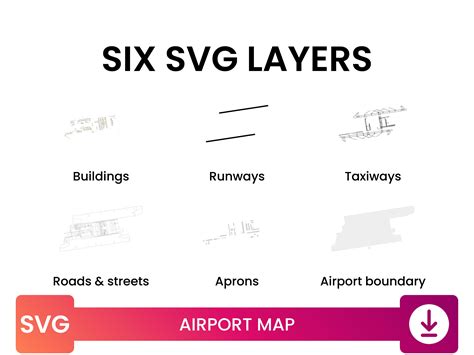 Airport Map of MUC Munich Airport Airport Diagram Map Multi-layer SVG ...