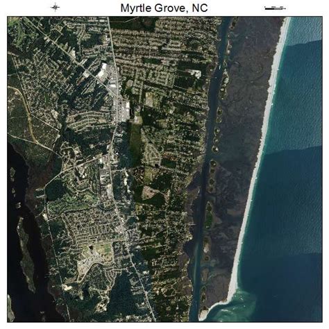 Aerial Photography Map of Myrtle Grove, NC North Carolina