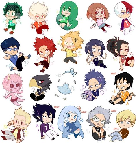 Estudiantes de la U.A 1-A y 1-B in 2020 | My hero, Anime chibi, Hero wallpaper