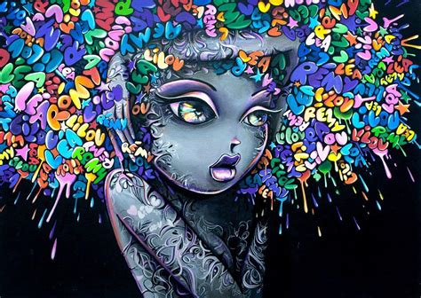 Colorful-Girl-Graffiti-Wallpaper-HD by ZolMariee.deviantart.com on @deviantART | Art | Pinterest ...