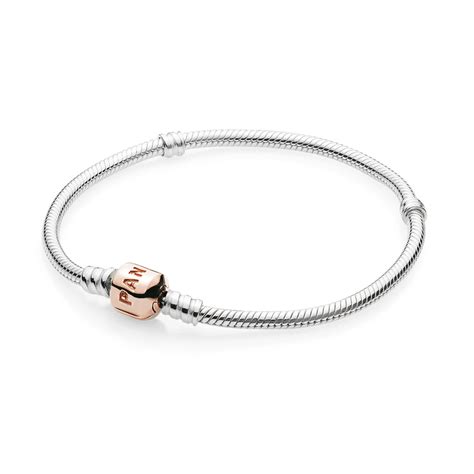 Silver Charm Bracelet with PANDORA Rose™ Clasp | PANDORA Jew