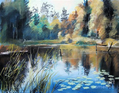 Pond In The Forest Painting by Johannes Baul - Fine Art America