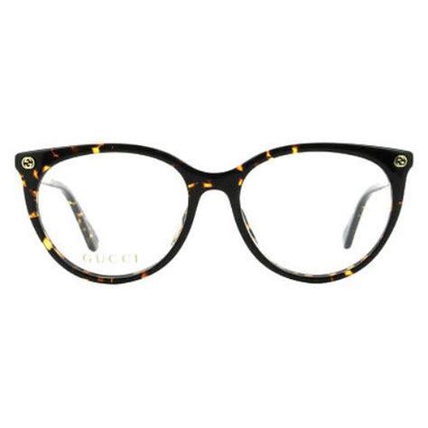 Gucci GG0093O Women Eyeglasses Havana Cat Eye 53mm | 8056376076271 ...