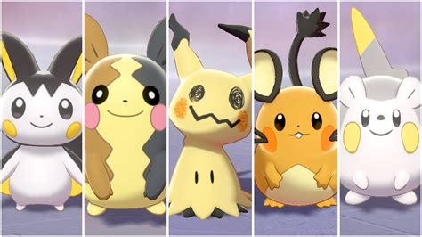 FULL PIKACHU CLONES TEAM! Mimikyu, Emolga, Morpeko, Dedenne, Togedemaru - YouTube