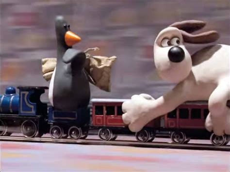 Wallace and Gromit - The Train Chase | Wallace and gromit penguin, Wallace and gromit characters ...