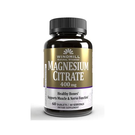 Citrato de Magnesio 400 mg 60 Tab. – Right Nutrition