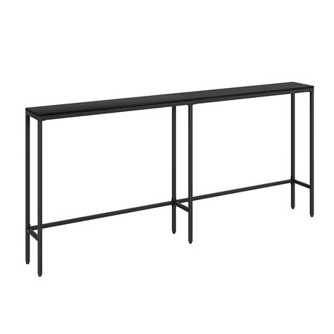 SONGXIN 70.9" Console Table,Modern Extra Narrow Long Sofa Table Behind Couch,Skinny Entry Table ...