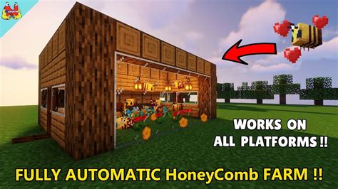 EASY Bee Farm in Minecraft - Automatic Honeycomb Farm Minecraft ...