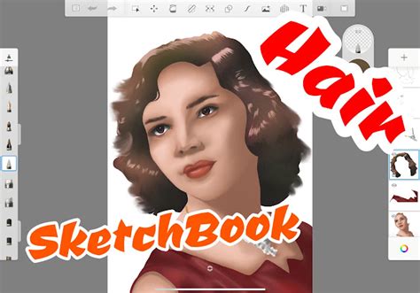 How To Draw Hair In Sketchbook Pro | Brake Plan