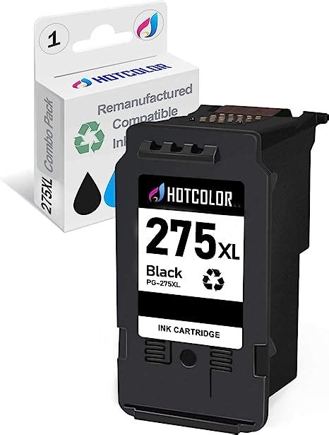 HOTCOLOR PG-275 XL Black Ink Cartridge Replacement for Canon Ink 275 ...