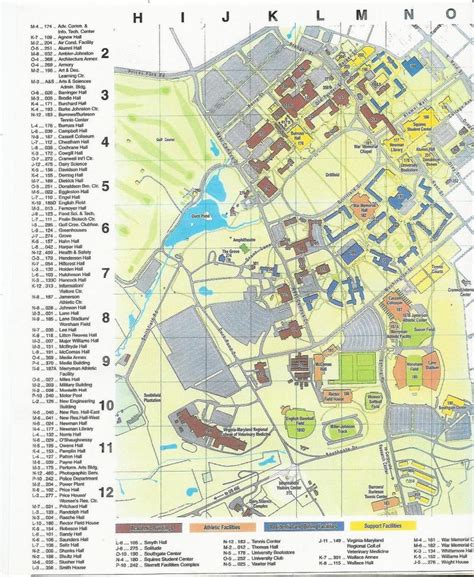 Virginia Tech Campus Map | MAP3