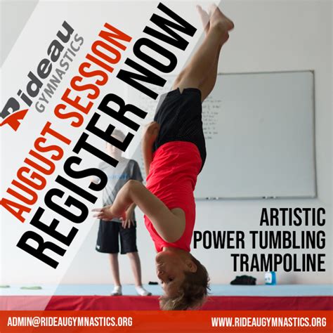 Register for August Session | Rideau Gymnastics