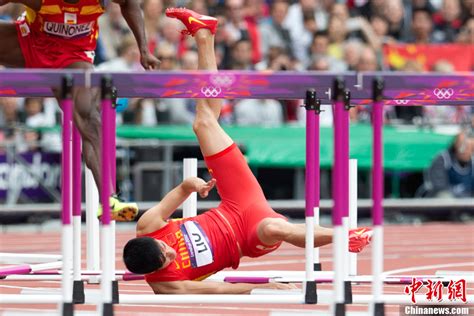 Liu Xiang crashes out of men's 110m hurdles - China.org.cn