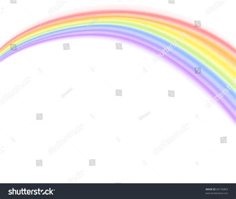 Colorful Rainbow Over White Background. Vector Illustration, Saved As Eps Ai 8, No Gradients, No ...