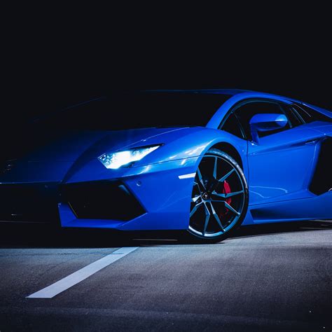 Lamborghini Huracan Wallpaper 4K, Blue, Dark