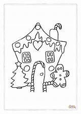 Disegno Di Casetta Marzapane Da Stampare E Colorare 4 In 2024  Free sketch template