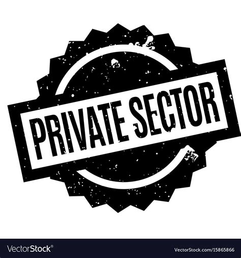 Private sector rubber stamp Royalty Free Vector Image