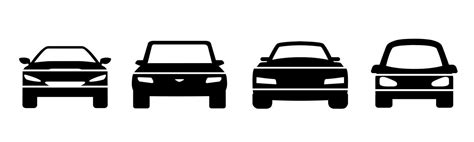 Car icon collection. An illustration of a black car icon. Stock vector ...