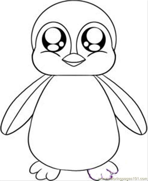 Entrelosmedanos: Cartoon Penguin Coloring Pages