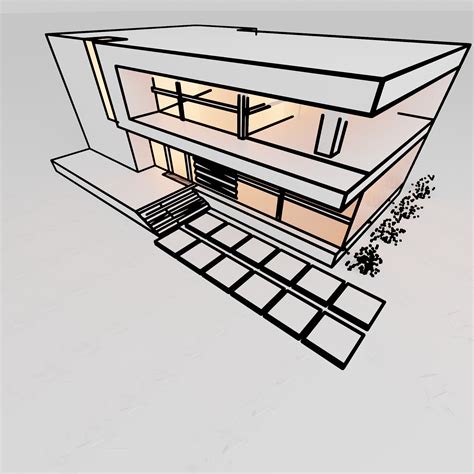 ArtStation - 3d building 2d shader architectural Perspective view