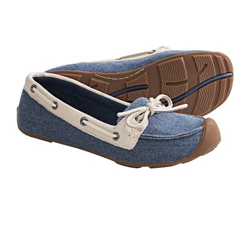 Keen Catalina Canvas Boat Shoes (For Women) in Ensign Blue/Whisper White