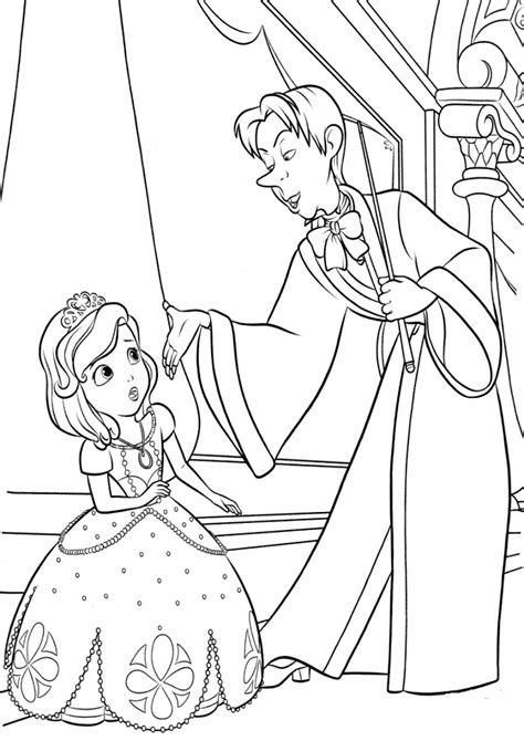 Sofia The First Coloring Pages - Learny Kids