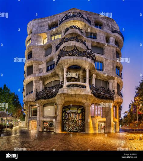 Casa Mila, Architect Antonio Gaudi, Barcelona, Catalonia, Spain Stock Photo - Alamy